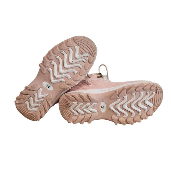 Mishansha Girls Pink Winter Boots Size 34 - Picture 5 of 8